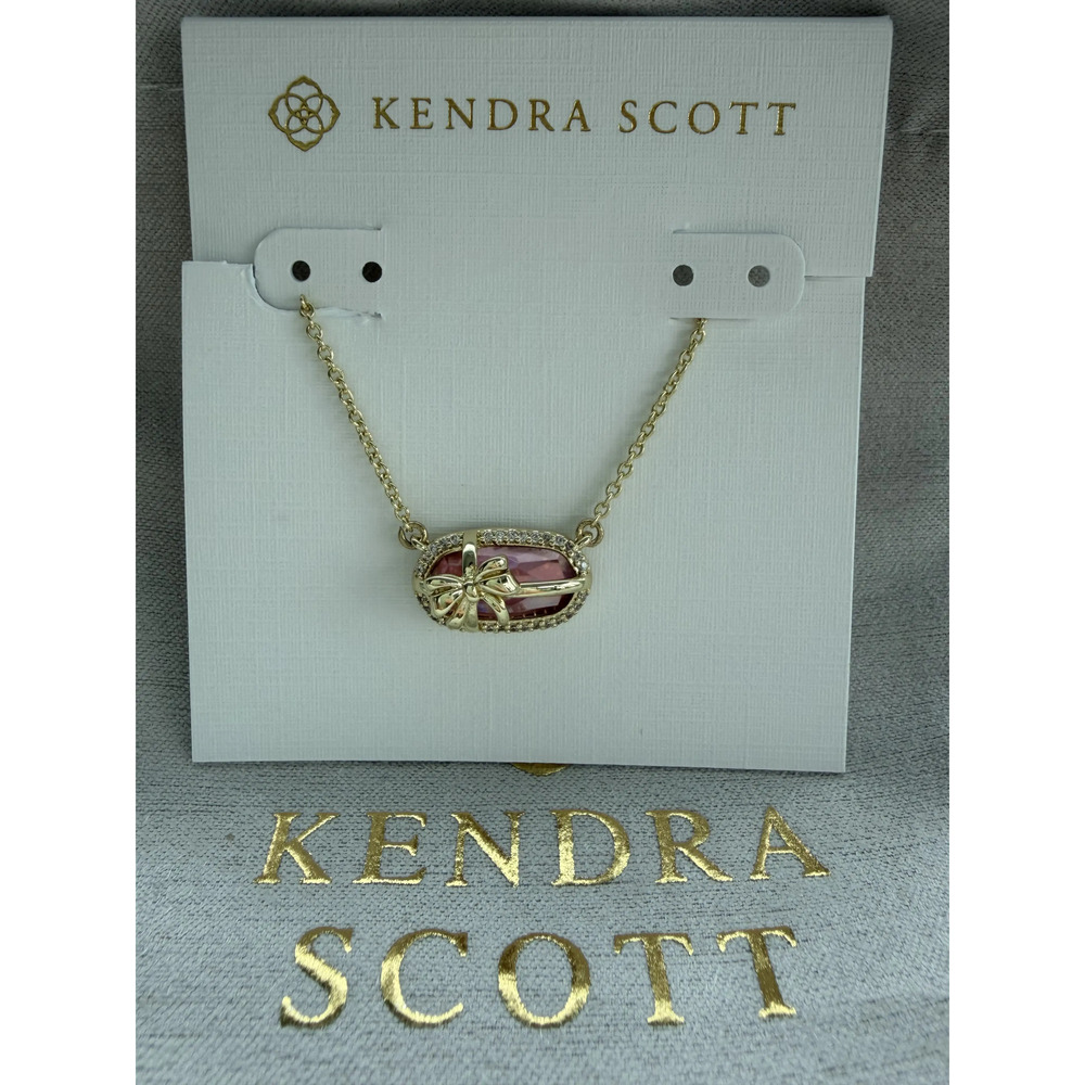 Kendra Scott Pink Pendant Necklace